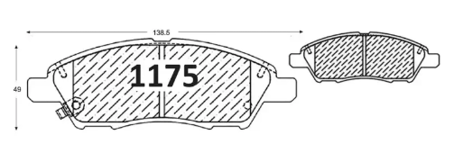 Pastillas De Freno Delantera GTX GOLD NISSAN VERSA / MARCH 2012 -->