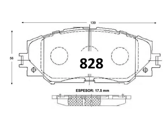 Pastilla De Freno Delantera GTX GOLD TOYOTA RAV-4 2006 ->