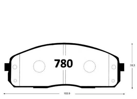 Pastillas De Freno Delantera GTX GOLD HYUNDAI PORTER II 2004 -> / JAC X200 2017 ->