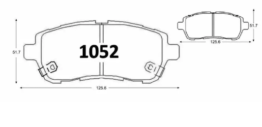 Pastillas De Freno Delantera GTX GOLD MAZDA 2 2007-> /FORD FIESTA 2008->/SUZUKI SWIFT 2015-> CHANGAN CS15 HB 1.5 2016 -> / DAIHATSU TERIOS ADVANTAGE 2008 ->