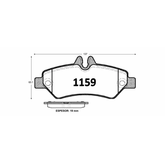 Pastillas De Freno Trasera GTX GOLD MERCEDES BENZ VITO-VIANO 2007 -->