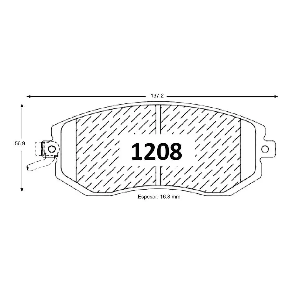 Pastillas De Freno Delantera GTX SUBARU FORESTER / IMPREZA 2011-->