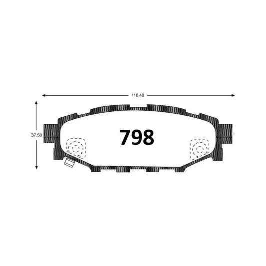 Pastillas De Freno Traseros GTX GOLD SUBARU LEGACY 2006 ->