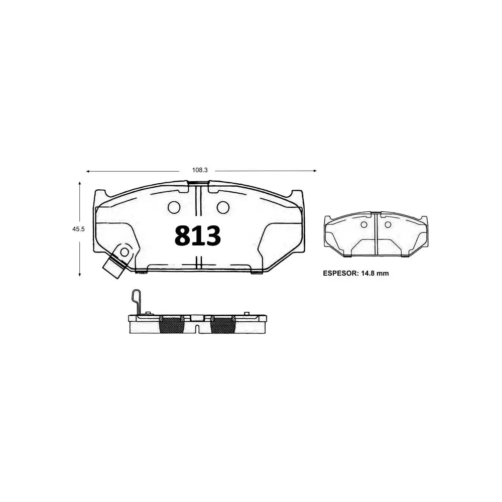 Pastillas De Freno Delantera GTX GOLD SUZUKI SWIFT 2006 ->/ CHANGAN CS1 BS 1.3 2013 -> / SUBARU SWIFT 1.3 AUT 2006 ->
