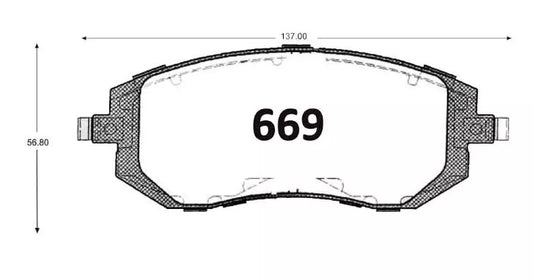 PASTILLAS SUBARU IMPREZA 2002 2003 FRENOS CONCEPCION