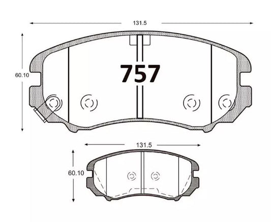 PASTILLAS HYUNDAI SONATA TUCSON 2000 FRENOS CONCEPCION