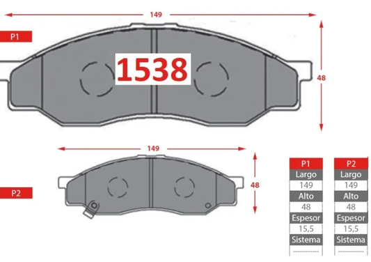 Pastillas De Frenos GTX Delantera FAW KYC 1.5 2020->