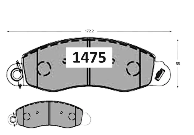 Pastilla De Frenos GTX Delanteros CHANGAN CX-70 2017 =>