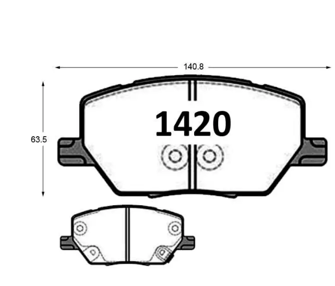 Pastillas De Frenos GTX Delanteros FIAT 500X 2016 -> / JEEP RENEGADE 2015/2017 ->