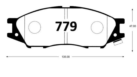 Pastillas De Freno GTX SAMSUNG SM3 2004 - 2013 / NISSAN MARCH 2009-2021