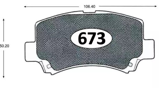 Pastillas De Freno GTX CHANGAN CM10 CM5 S100 2007 -> CHERY FACE 1.3 2009 ->