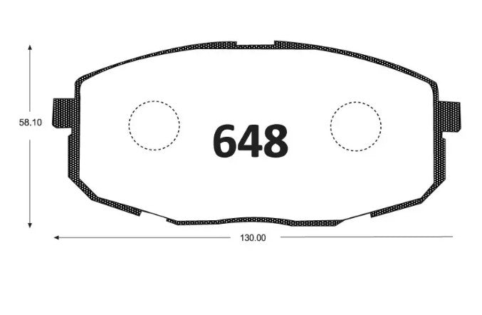 Pastillas De Freno GTX KIA CARENS / X-TREX 2002 HYUNDAI ELANTRA 2009-2010 I30 2010 ->