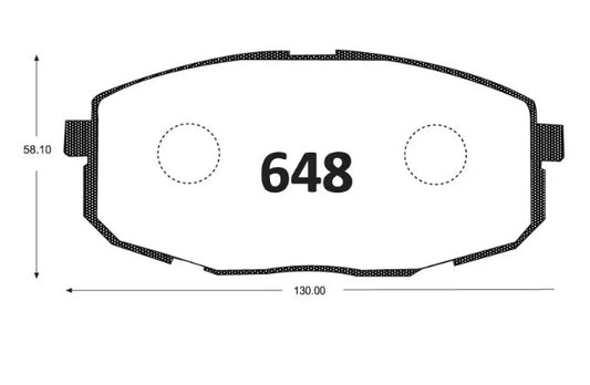 Pastillas De Freno GTX KIA CARENS / X-TREX 2002 HYUNDAI ELANTRA 2009-2010 I30 2010 ->