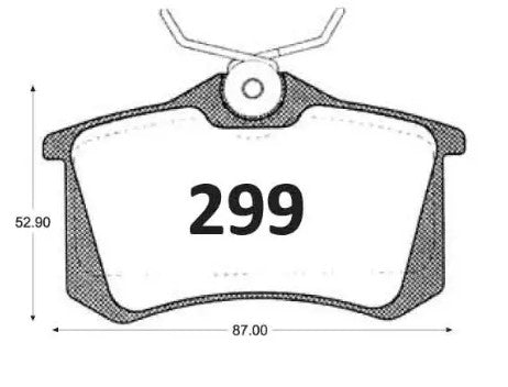 Pastillas De Freno Traseras GTX PEUGEOT 205 GT 1989-1995 208 2020-2021 306- VOLKSWAGEN GOLF 1996-1998 MG 350 2012