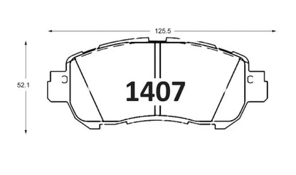 Pastilla De Freno Delanteras GTX NISSAN KICKS 2017 - 2022 SENTRA 2020 -2022
