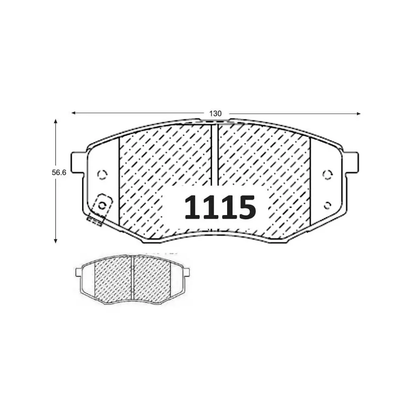 Pastillas De Freno Delantero GTX HYUNDAI TUCSON  2010 -> / KIA SPORTAGE LX 2.0 2011 ->