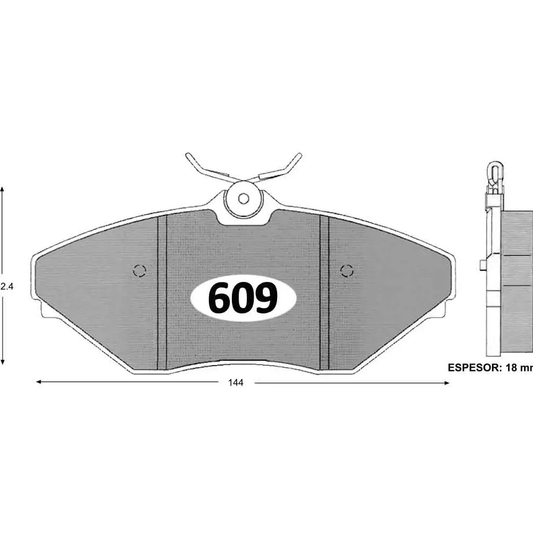 Pastillas De Freno Delantera GTX MAHINDRA CTA 2008 ->
