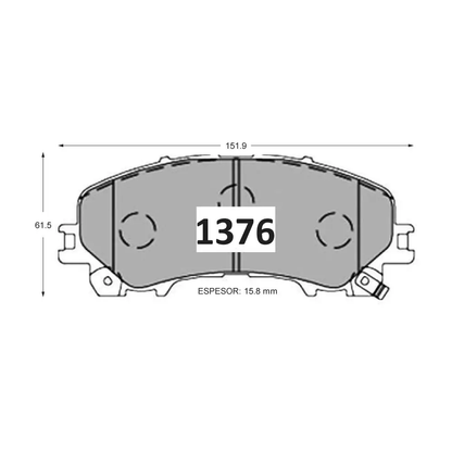 Pastillas De Freno Delantero GTX NISSAN X-TRAIL  2015 -> / CITROEN C5 AIRCROSS CVA8 STT 1.5 AUT 2021 /