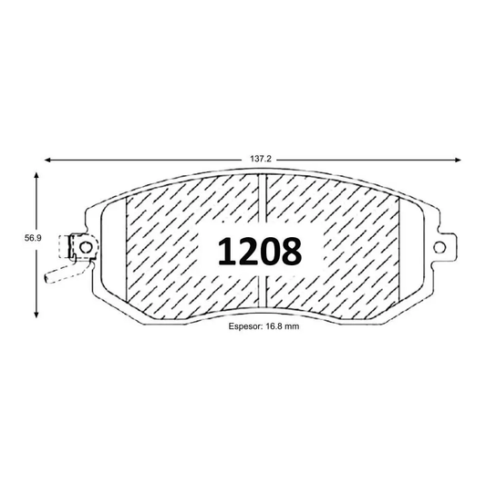 Pastillas De Freno  Delantera GTX SUBARU FORESTER / IMPREZA 2011-->
