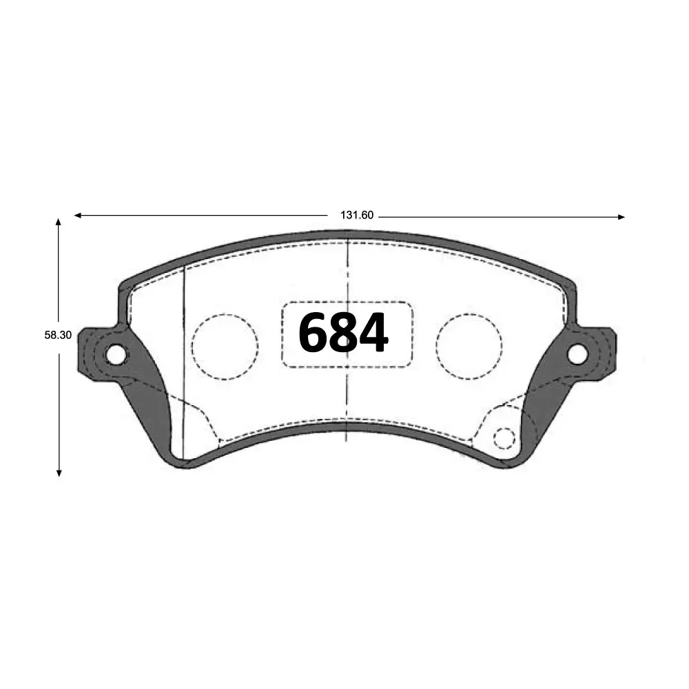 Pastillas De Freno Delantera GTX TOYOTA COROLLA 2002 ->