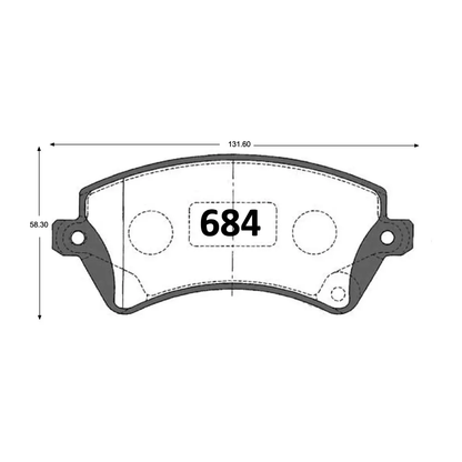 Pastillas De Freno Delantera GTX TOYOTA COROLLA 2002 ->