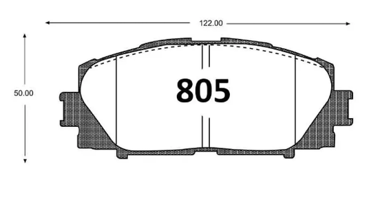 Pastillas De Freno Delanteros GTX GOLD TOYOTA YARIS 2006 -> / GREAT WALL VOLEEX C30 1.5 2011 ->