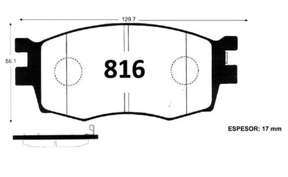 PASTILLA HYUNDAI NEW ACCENT FRENOS CONCEPCION