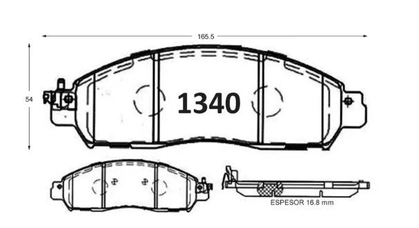 Pastillas De Freno Delanteras GTX NISSAN NP-300 NAVARA LEAF RENAULT ALASKAN -->