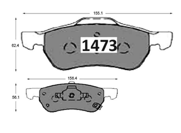 Pastilla De Freno GTX Delantera MG ZS 1.5 2018 ->  / MG  5 GT 2017 ->