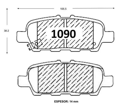 PASTILLAS TRASERAS SUZUKI VITARA 2009 FRENOS CONCEPCION