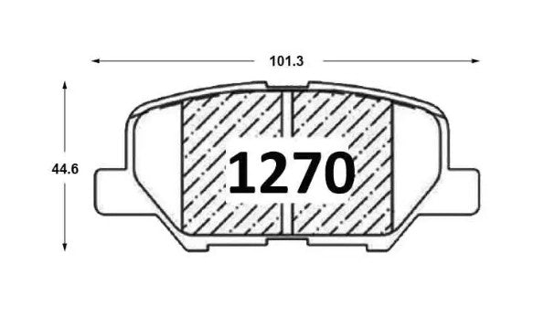 Pastillas De Freno Traseras GTX TOYOTA 4-RUNNER - CRUISER  2020 MITSUBISHI MONTERO 2007