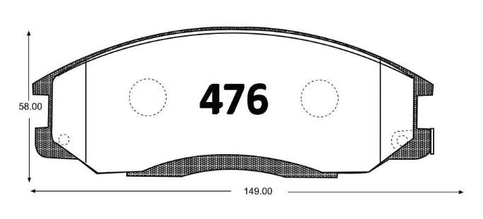 PASTILLAS HYUNDAI SANTA FE SSANGYONG ACTYON 2006 2012 frenos concepcion