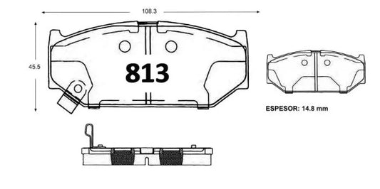 PASTILLA SUZUKI SWIFT DELANTERA 2006 frenos concepcion