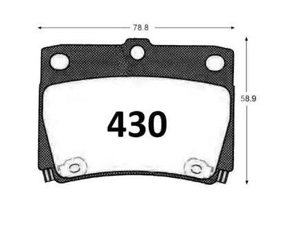 Pastilla De Freno Trasera GTX  MITSUBISHI 1997 - 2022