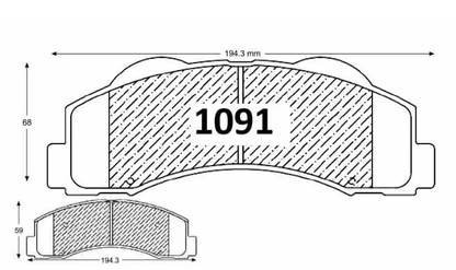 Pastillas De Frenos GTX Delantera FORD F-150 LARIAT 2010-->