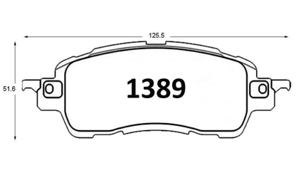 Pastillas De Frenos GTX Delantero MAZDA 2 2016 -->
