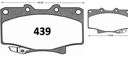 Pastilla De Frenos GTX Delantera TOYOTA HI-LUX VIGO 2006->