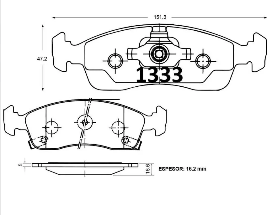 Pastillas De Frenos GTX Delanteras CHEVROLET ONIX/PRISMA 2017 -> / FIAT PALIO 2014 ->