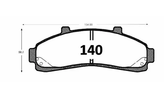 Pastillas De Frenos GTX Delanteros FORD RANGER HERITAGE  2009 -> / MAZDA B 2500 1999 ->