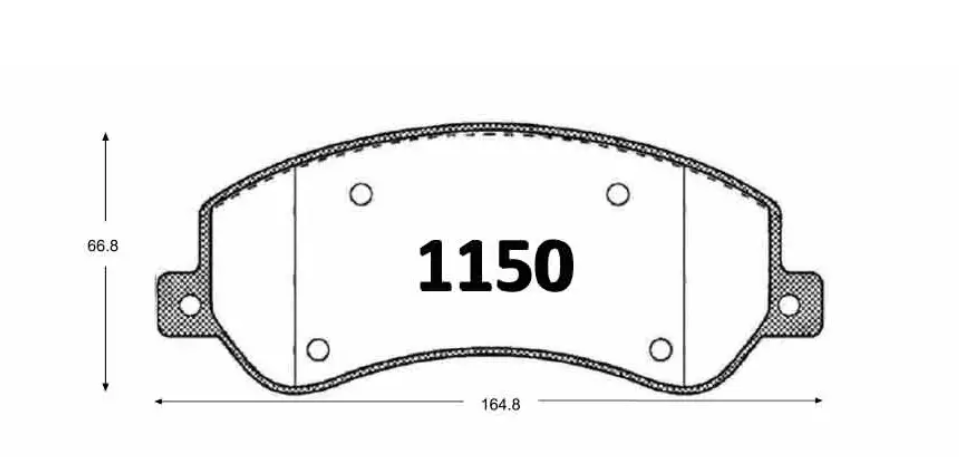 Pastilla De Frenos GTX Delantera VOLKSWAGEN AMAROK 2010 -> / FORD TRANSIT VAN 2.4 2012