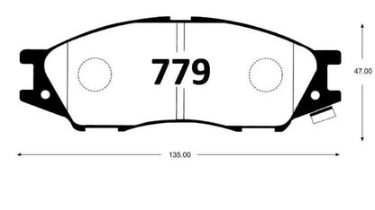 Pastillas De Freno GTX SAMSUNG  SM3  2004 - 2013 / NISSAN MARCH 2009-2021